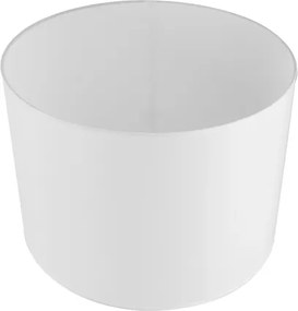 Cupula Cilindrica Para Abajur Tecido Branca 40Cm