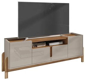 Rack Lizz 1.70 Off White/Cedro - Casa D Móveis