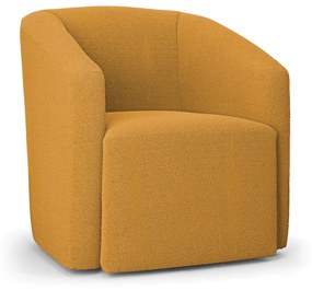 Poltrona Decorativa Orgânica Stella Max Bouclê D03 - D'Rossi - Mostarda