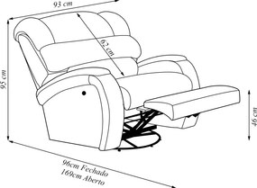 Poltrona do Papai Sala de Cinema Reclinável Kylie Glider Manual Giratória Veludo Vermelho G23