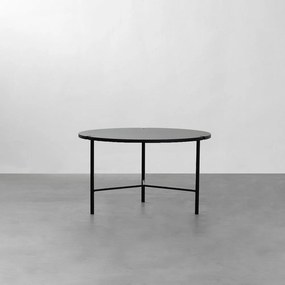 Mesa de Centro Trip Redonda Preto - Mesa de Centro Trip Redonda 60cmx35cm - Preto