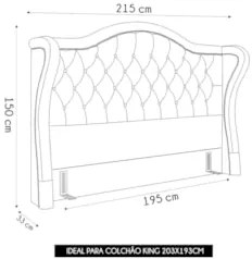 Cabeceira Cama Box Casal King 195cm Antibes Z37 Linho Areia - Mpozenat