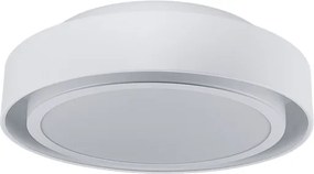 Plafon Sobrepor Redondo Aluminio Doha - BRANCO