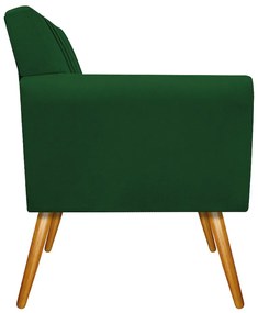 kit 02 Poltronas Laura Palito Mel Suede Verde - ADJ Decor