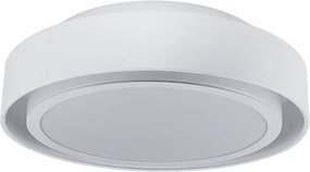 Plafon Sobrepor Redondo Aluminio Doha - BRANCO