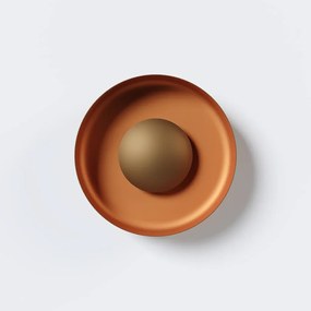 Arandela Rebatedor Eclipse Ø33Cm 02Xg9 - Qimporta Ar2367 (PRETO / CHAMPANHE)