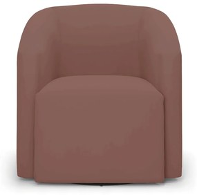 Poltrona Decorativa Base Giratória Kit 2 Stella Max Veludo D03 - D'Rossi - Rose