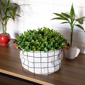 Cesto Decorativo Multiuso Organizador Grid 15x26x26 cm - D'Rossi