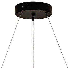 Pendente Toá Circular Ø60X30Cm Led 30W 3000K Bivolt Preto - Usina Impo... (Preto)