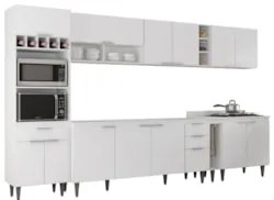 Armário de Cozinha CP07 Para Pia 180cm Pérola Z34 Branco - Mpozenat