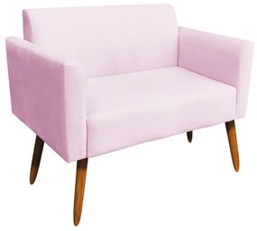 KIT 01 NAMORADEIRA E 01 POLTRONA MARISA  - Rosa Bebê