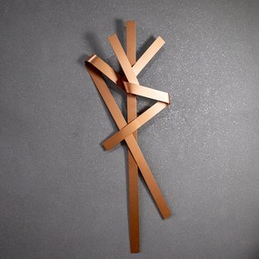 Escultura Decorativa Artesanal Vertical Cobre 120cm A06 - D'Rossi