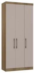 Guarda Roupa Modulado 102cm com 3 Portas Delphi Avelã/Cinnamon L01 - M