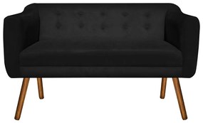 KIT 01 NAMORADEIRA E 01 POLTRONA GIRATOR - Preto