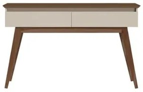 Aparador Estar Cor Off White Com Freijó 2 Gavetas 136cm - 79452 Sun House