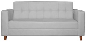 Sofá 2 Lugares Denver Corano Branco - ADJ Decor