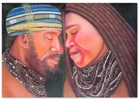 Tela Casal Africano 70x100cm