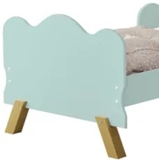 Mini Cama Infantil 148x68cm Proteção Lateral Vivi Menta Z53 - Mpozenat