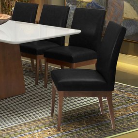 Cadeira Decorativa Luana Couríssimo Preto - Rimac