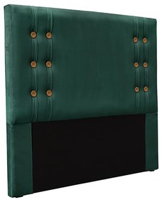 Cabeceira Decorativa Casal 1,40M Kors Veludo Verde Floresta G63 - Gran Belo