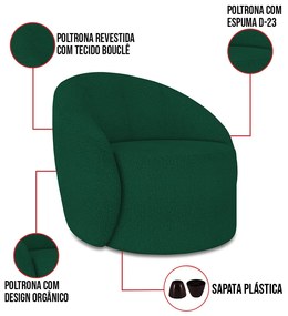 Poltrona Orgânica Kit 2 Lua Bouclê D03 - D'Rossi - Azul