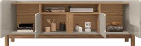 Rack Lizz 1.90 Off White/Cedro - Casa D Móveis