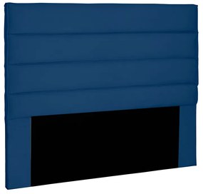 Cabeceira Cama Box Casal 140cm La Italiana Suede Azul Marinho - Sheep Estofados - Azul escuro