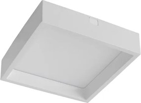 Plafon Led Sobrepor Branco Quadrado 17w 120° 4000k Deep