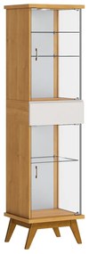 Cristaleira Decorativa Aurora Nature/Off White G29 - Gran Belo