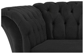 Namoradeira Chesterfield Sofia Corano Preto - ADJ Decor