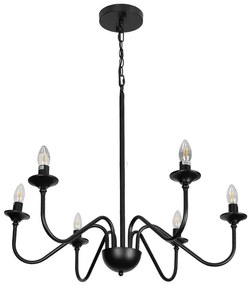 Lustre Metal Preto Fosco Colonus
