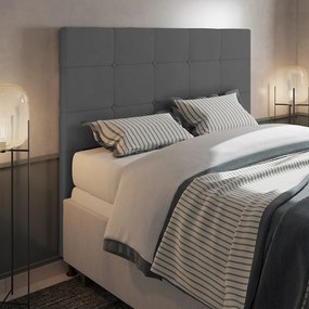 Cabeceira Stambul Para Cama Box Casal 140 cm Suede - D'Rossi - Grafite