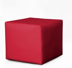 Conjunto Poltrona Vovó Lucy Decorativa + Puff Ana Suede Vermelho