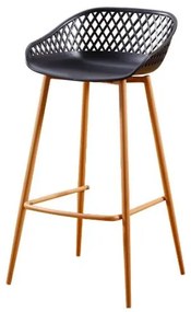 Banqueta Barbados Preta 96 cm (ALT) - 49937 Sun House