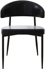 Cadeira de Jantar Estofada Kit 8 Chloe M25 Sintético Preto - Mpozenato