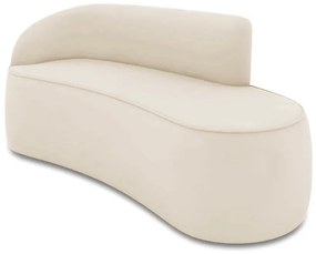 Sofá 2 Lugares Orgânico 160 cm Morgan Veludo/Cotelê - Bege
