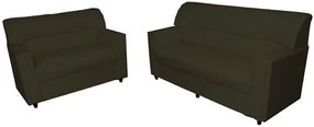Conjunto Sofás Talismã 2 E 3 Lugares Orthovida (Amarelo, Liso)