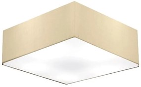 Plafon Quadrado Md-3052 Cúpula em Tecido 15/60x60cm Algodão Crú - Bivolt