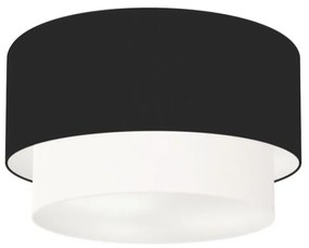 Plafon Para Banheiro Cilíndrico SB-3045 Cúpula Cor Preto Branco