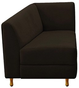 Recamier Valéria 160cm Lado Esquerdo Corano Marrom - ADJ Decor