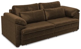 Sofá Retrátil Elétrico Sala de Estar Nolan Bipartido 215cm Conforto Premium em Couro Marrom Chocolate Manchado G58 - Gran Belo