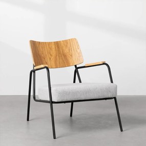 Poltrona Lina – Freijó e Cinza