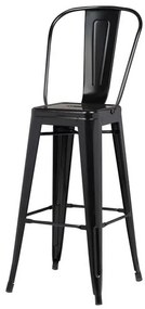 Banqueta Iron Encosto Alto Cor Preta 1,16 MT (ALT) - 37969 Sun House