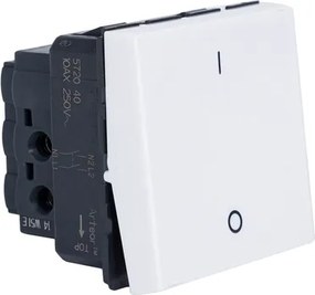 Modulo Interruptor Bipolar Simples 10A Branco Arteor