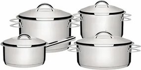 Jogo de Panelas Tramontina Solar 4 Peças Aço Inox Fundo Triplo