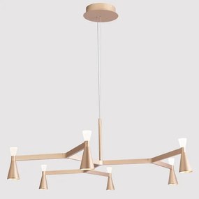 Pendente Led Metal E Aluminio 36W 3000K Ramus - CHAMPAGNE