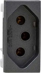 Modulo Tomada Plastico Grafite 20A Inova Pro