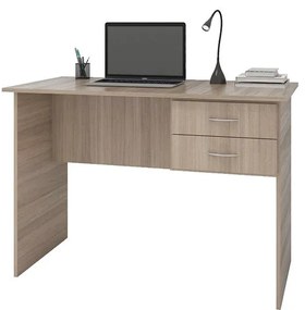 Mesa Escrivaninha Escritório Home 2 Gavetas Marrom Montana