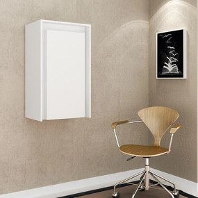 Bancada Balcão Gourmet Suspensa Cozinha Armário Mesa Branco