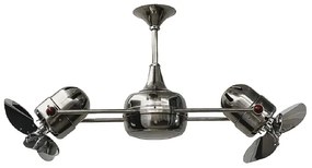 Ventilador De Teto Aco Cromado 220V Duplo Dinamico